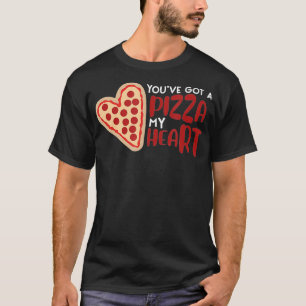 Pizza Pie Heart Shaped Funny Food Pun Joke and T-Shirt