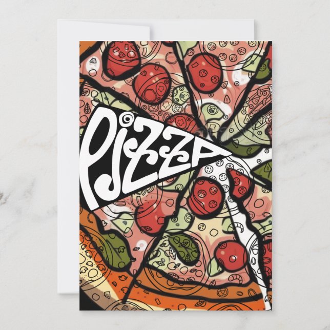 Pizza Pie Holiday Card (Front)