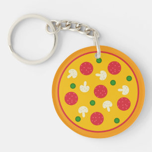 Pizza Pie Key Ring