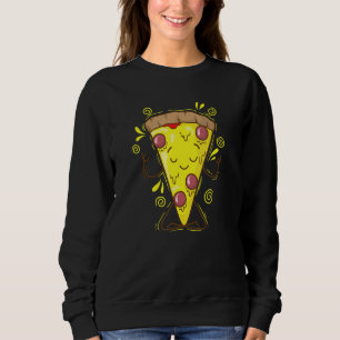 Pizza Piece meditates Fast Food Stone Oven Sweatshirt