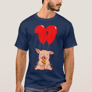Pizza Pig11th Birthdaykids Balloon Party 22554288 T-Shirt