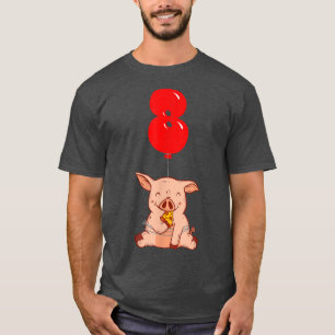 Pizza Pig - 8th Birthday - Kids Balloon Party 2288 T-Shirt