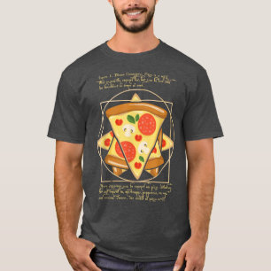 Pizza , Pizza Party, Pizza Gifts, Vitruvian Pizza T-Shirt