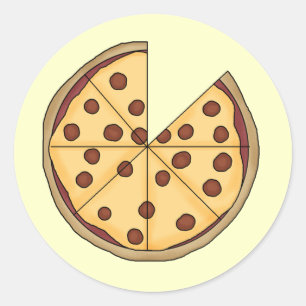 Pizza Pizza Pizza Classic Round Sticker