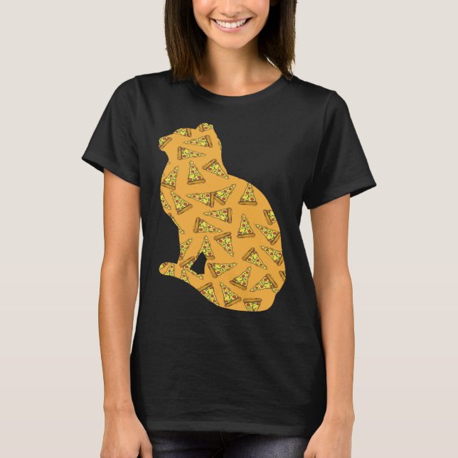 Pizza  Pizzaiolo Pizza Cat T-Shirt (Front)