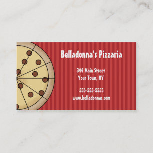 Pizza Pizzaria Italian Business Card Template