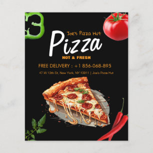 Pizza Place Custom Editable Flyer