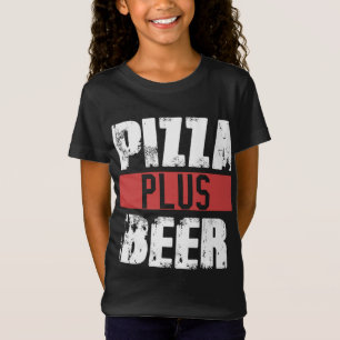 Pizza Plus Beer Fast Food Lover Alcohol Party Deli T-Shirt