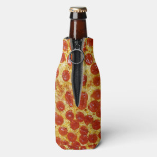 Pizza Print Insulated Bottle or Can Cooler