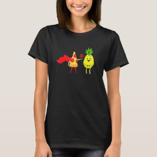 Pizza Propose Pineapple With Flower Pineapple Pizz T-Shirt