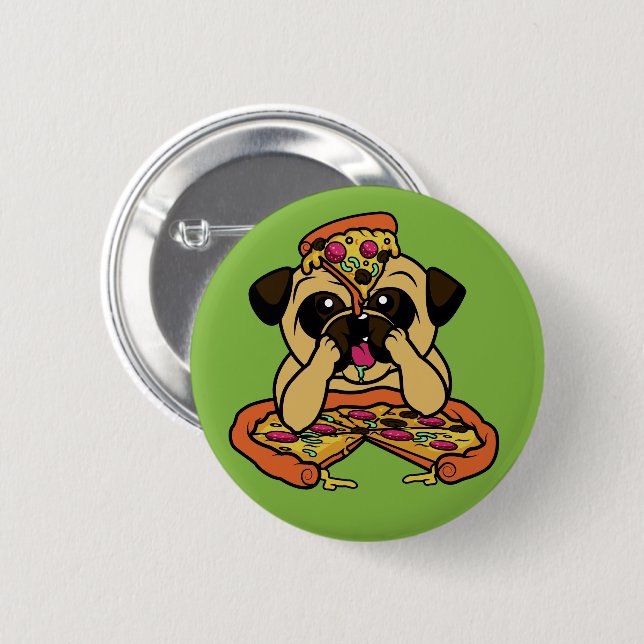 Pizza Pug buttons (Front & Back)