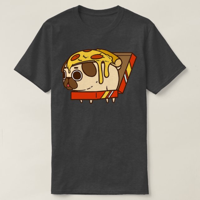 Pizza Pug  T-Shirt (Design Front)