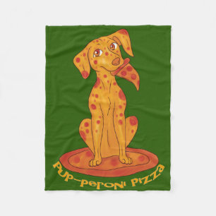 Pizza Puppy Fleece Blanket