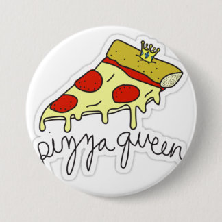 Pizza Queen 7.5 Cm Round Badge