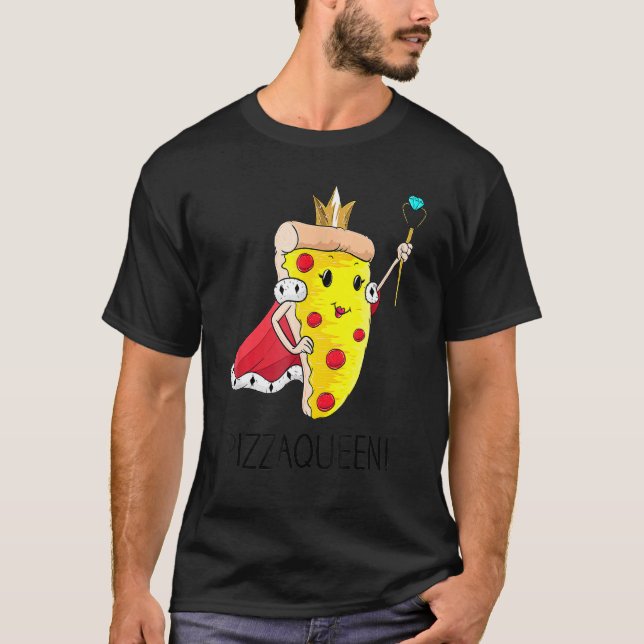 Pizza Queen Tee Pepperoni Pizza Slice Queen (Front)
