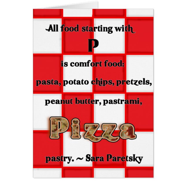 Pizza Recipe Card (Front)