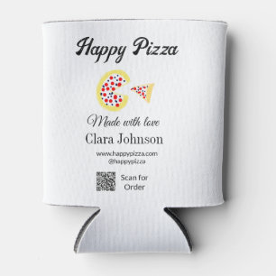 Pizza restaurant cafe pizzeria scan QR code order Can Cooler