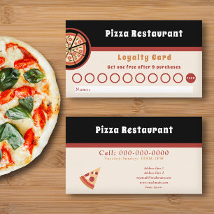 Pizza Restaurant Loyalty Card