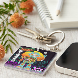 Pizza Rigger - Game Over Key Ring