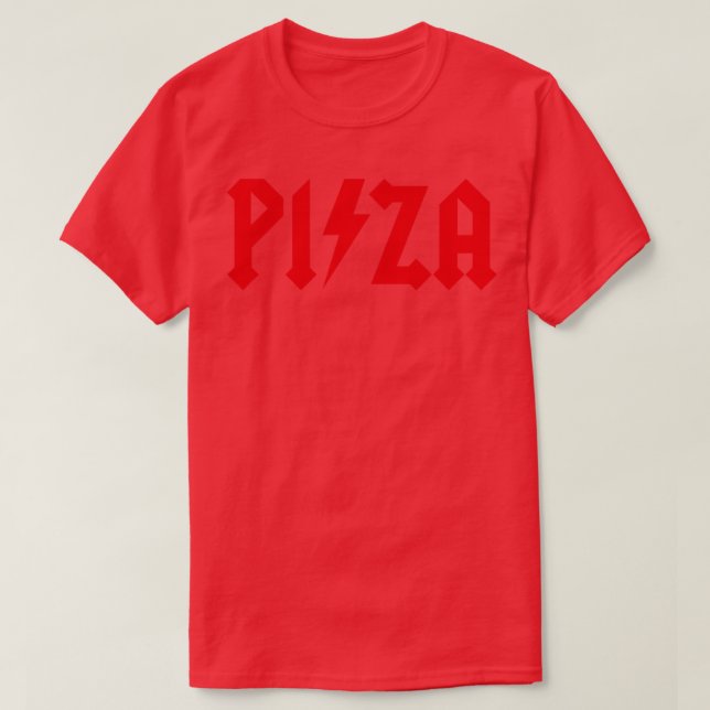 Pizza Rock Music Hard Rock Rock n roll Pizza lover T-Shirt (Design Front)