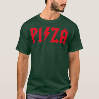 Pizza Rocks Funny Rock Music Pizzeria Hard Rock He T-Shirt