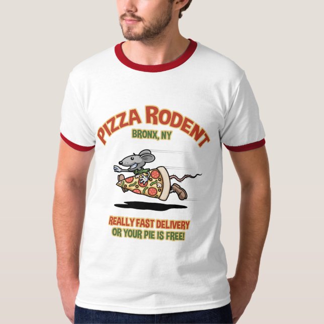 Pizza Rodent T-Shirt (Front)