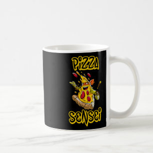 Pizza Shirt Pizza Sensei Funny Karate Pizza Lovers Coffee Mug