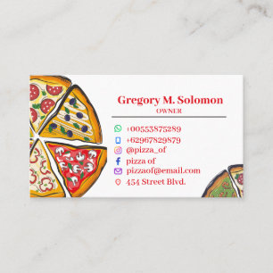Pizza Shop Business Card
