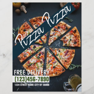Pizza Shop Food Delivery Flyer