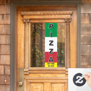Pizza Shop Pizza By The Slice Italian Flag