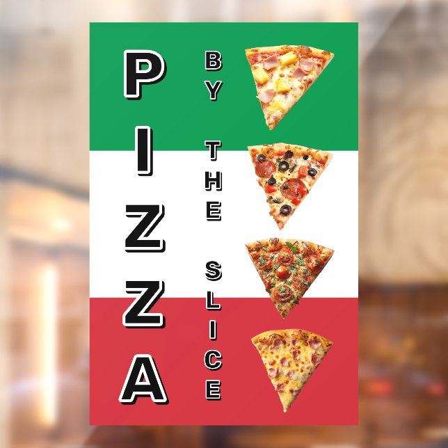 Pizza Shop Pizza By The Slice Italian Flag (Sheet 2)