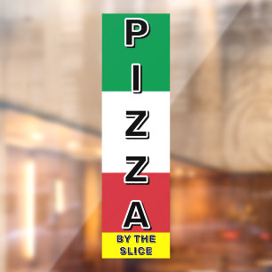 Pizza Shop Pizza By The Slice Italian Flag