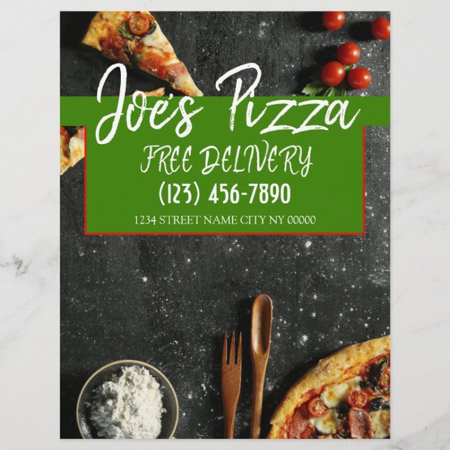 Pizza Shop Restaurant Flyer (Front)