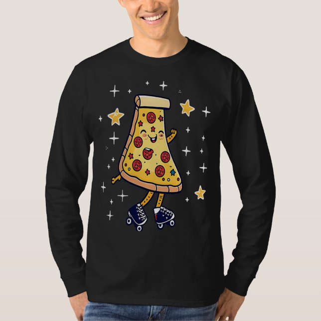 Pizza Skater Roller Derby T-Shirt (Front)