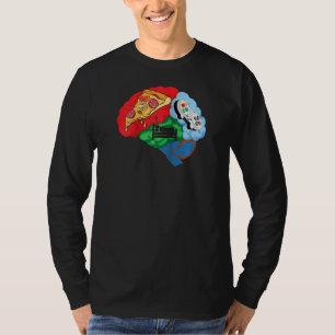 Pizza Sleep And Gamer Brain T Shirt Video Game Lov