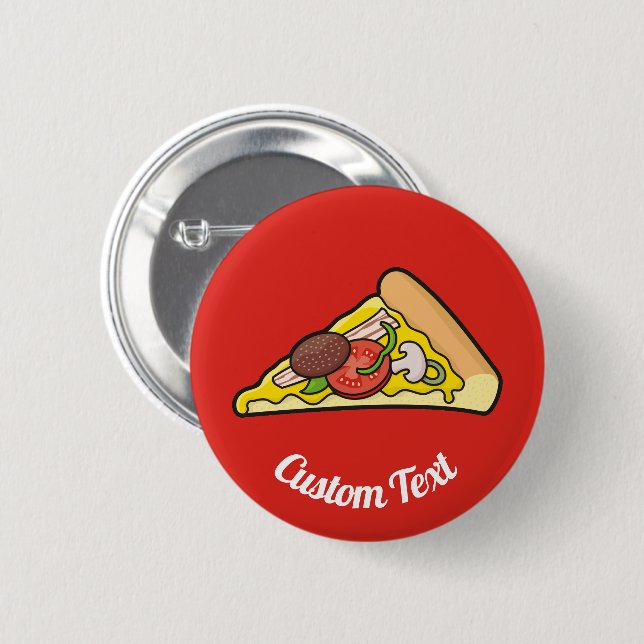 Pizza Slice Button (Front & Back)
