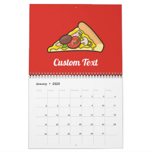 Pizza slice calendar