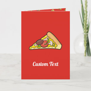 Pizza slice card