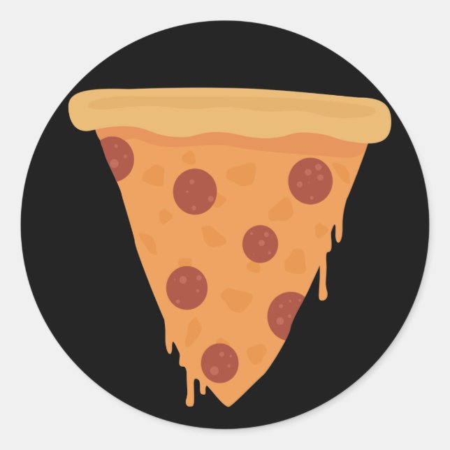 Pizza Slice Classic Round Sticker (Front)