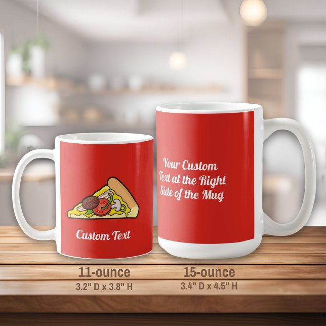 Pizza slice coffee mug (Creator Uploaded)