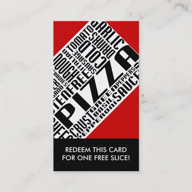 pizza slice coupon (wordWEBs) (Front)