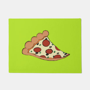 Pizza slice custom doormat