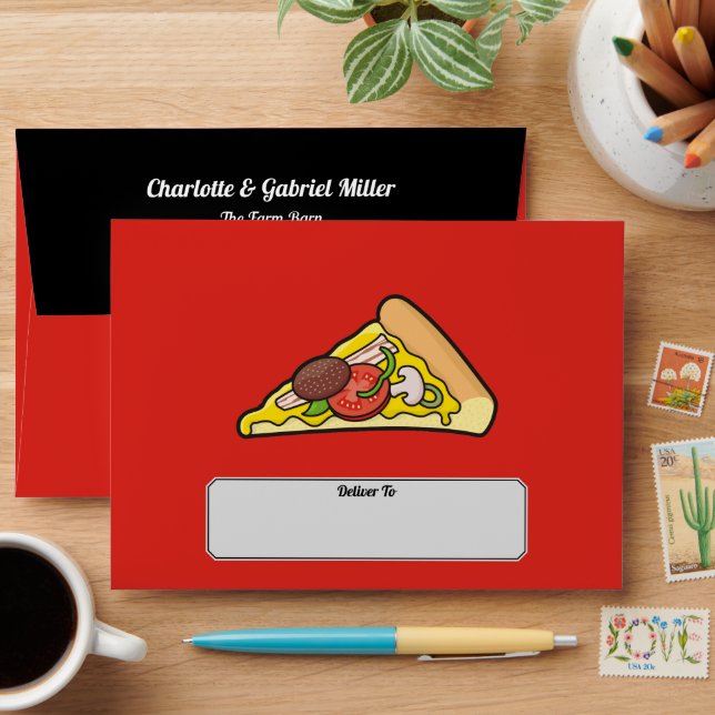 Pizza slice envelopes (Desk)