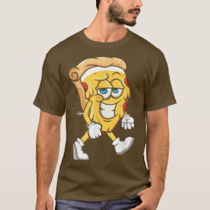 Pizza Slice is Running, Gym Fitness Runner Maratho T-Shirt