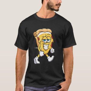 Pizza Slice Is Running Gym Fitness Runner Marathon T-Shirt
