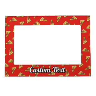 Pizza slice magnetic frame