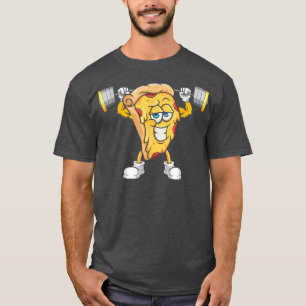 Pizza Slice Making Squats, Bodybuilding Fitness Gy T-Shirt