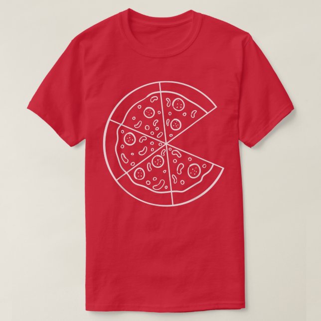 Pizza Slice Matching Couple For Food Lovers Pizza  T-Shirt (Design Front)