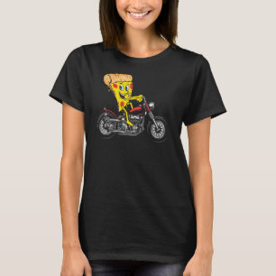 Pizza Slice On A Motorbike Chopper Motorcycle Bike T-Shirt