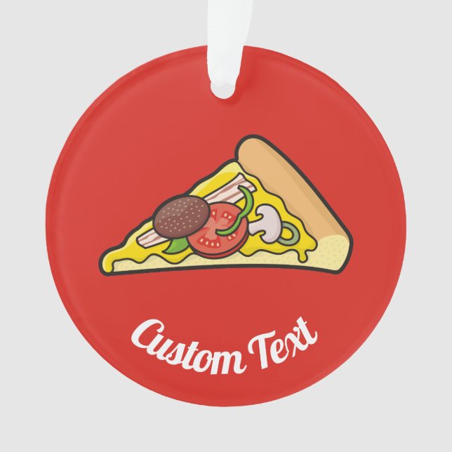Pizza Slice Ornament (Front)